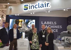 Team Sinclair is excited about their label solutions. From left to right: Duncan Jones, Chris Feeney, Tim Watkins, Natasha Newton, Keith Armour, and Paola Verzello.